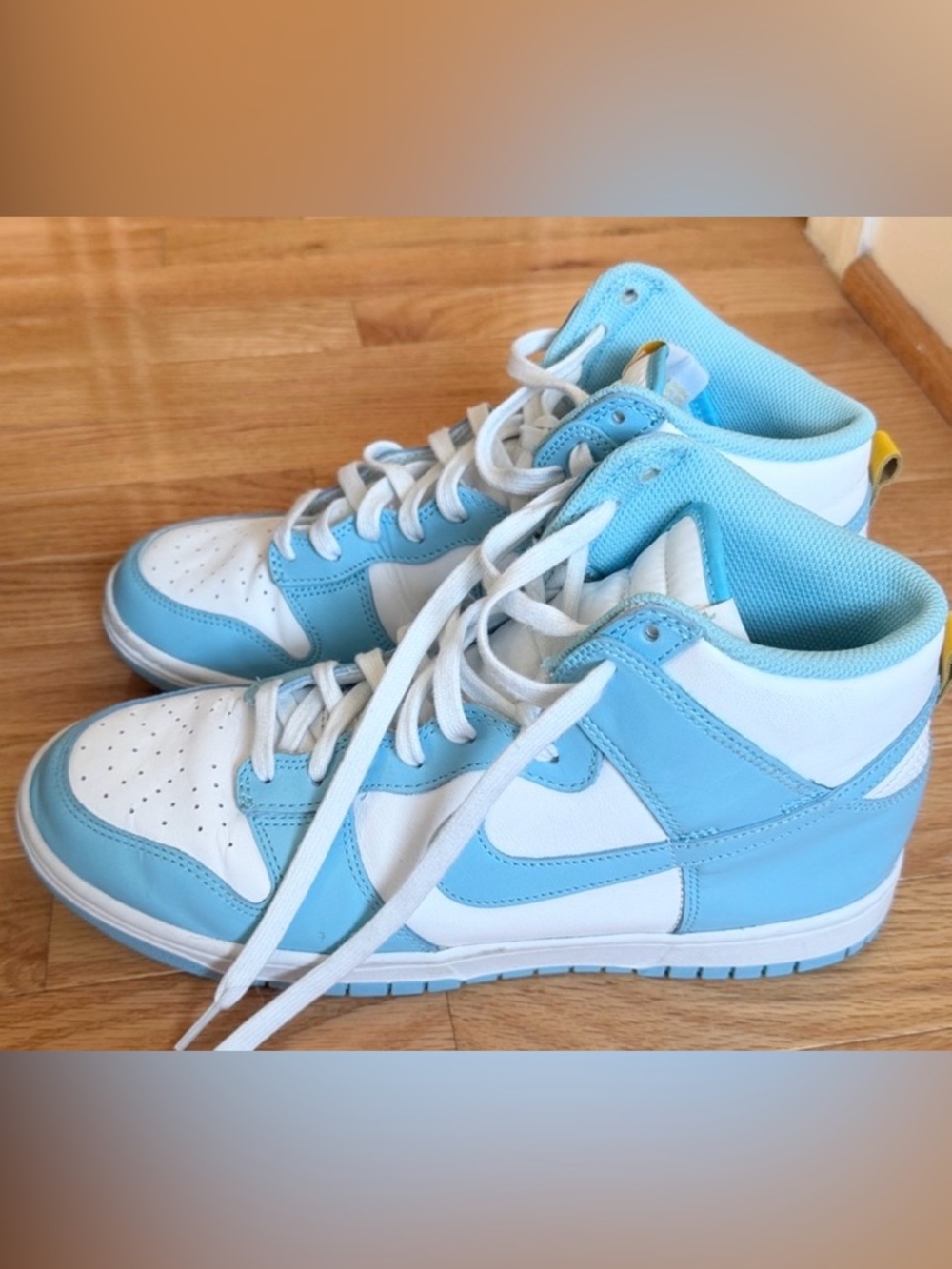Nike Dunk High Blue Chill White University Blue Men’s Sneakers Size 9.5